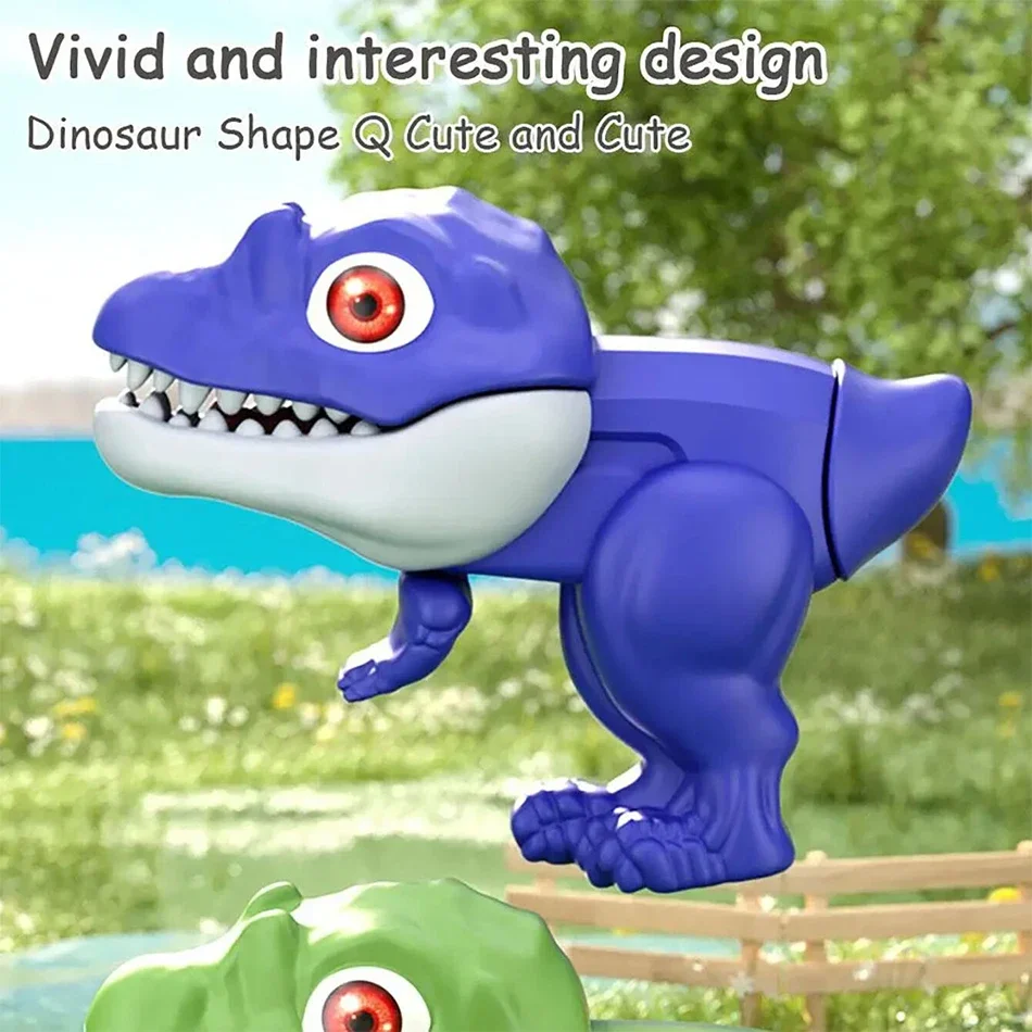 2025 Children Cartoon Dinosaur Gun Pistol Shooting Summer Outdoor Play Water Animal Sports Beach Toys For Boys Adults