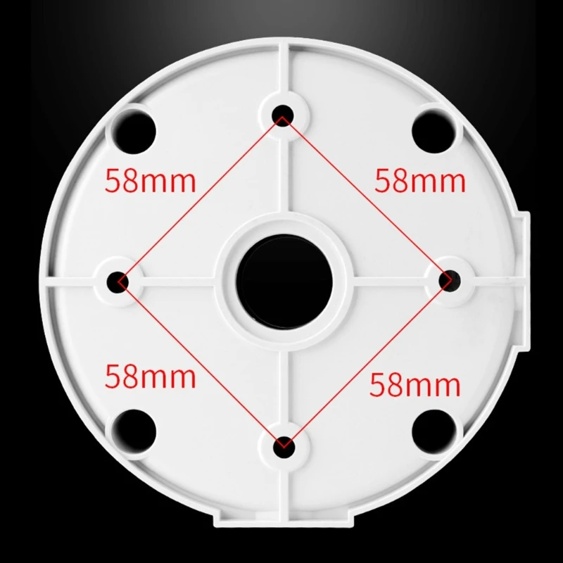 Soporte de montaje de caja de conexiones impermeable de plástico para soportes de cúpula de vigilancia de cámaras, accesorios de soporte de cúpula de CCTV