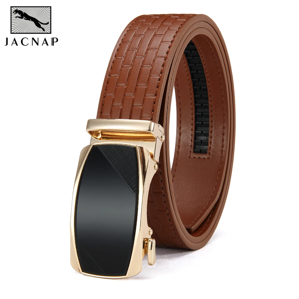

Men's High-quality Leather Belt, New Men's Casual Business Leather Strap, Metal Automatic Buckle, Men's Luxury Jeans Accessories