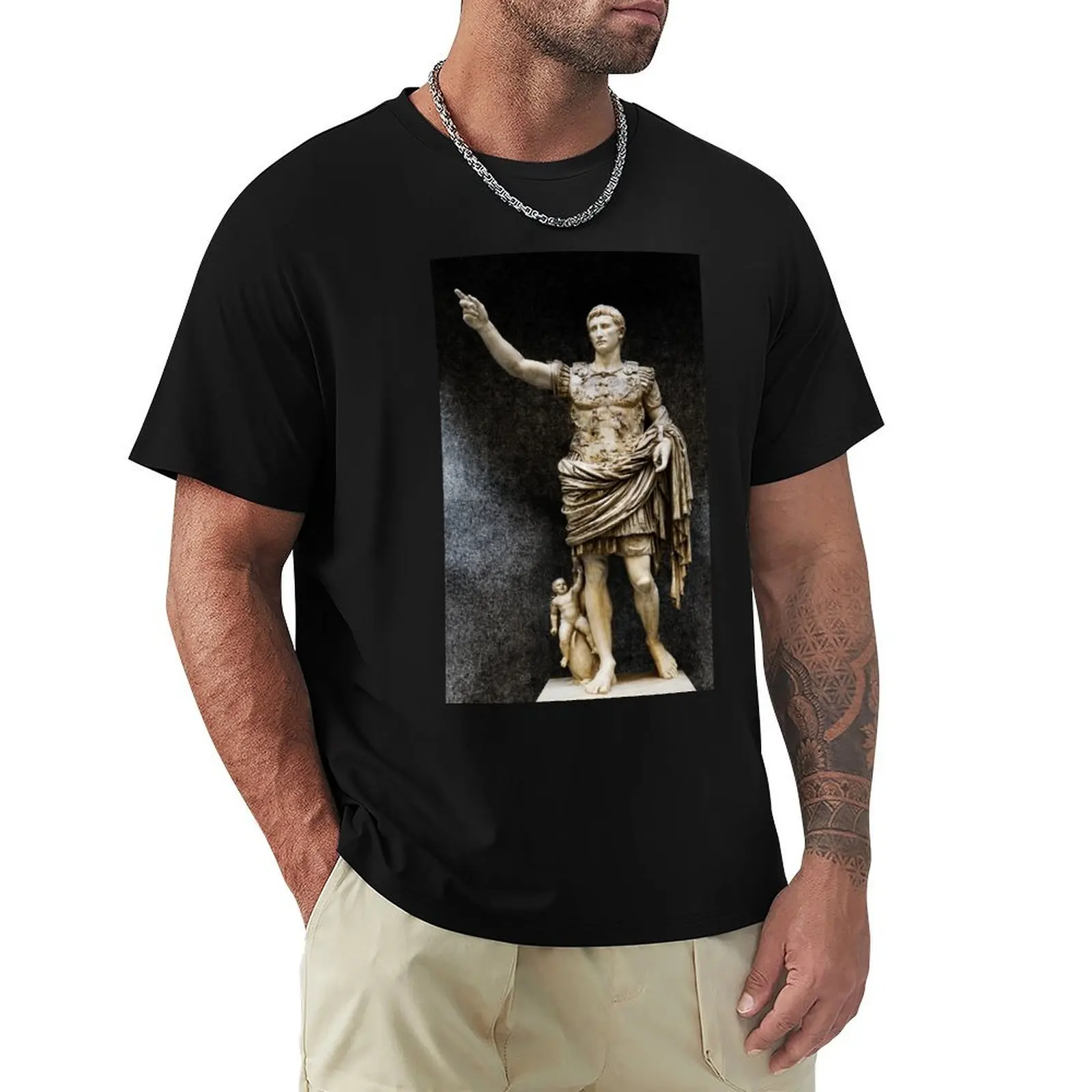 

Augustus of Prima Porta T-Shirt oversized graphic tee customs design your own mens graphic t-shirts anime