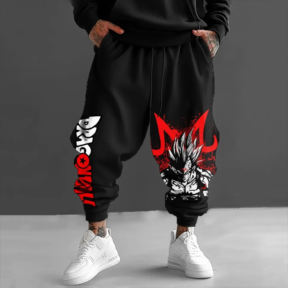 

Мужские брюки Dragon Ball, спортивные штаны Vegeta, японское аниме, весна-осень Y2k, хлопковые дышащие брюки в стиле Харадзюку