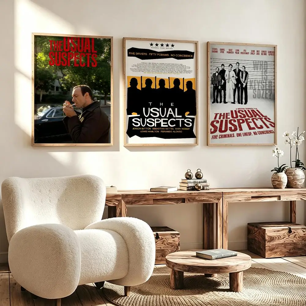 movie The Usual Suspects Poster Poster HD Waterproof Self Adhesive Wall Art Print Decor for Bedroom Living Room Gift