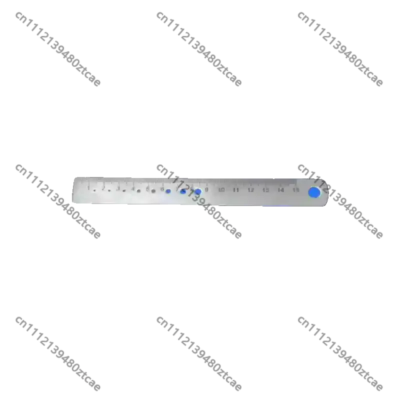 Medical Stainless Steel Orthopedic Plate Screw Wire Measuring Ruler Perforated Surgical Size Gauge For Bone Implant Surgery