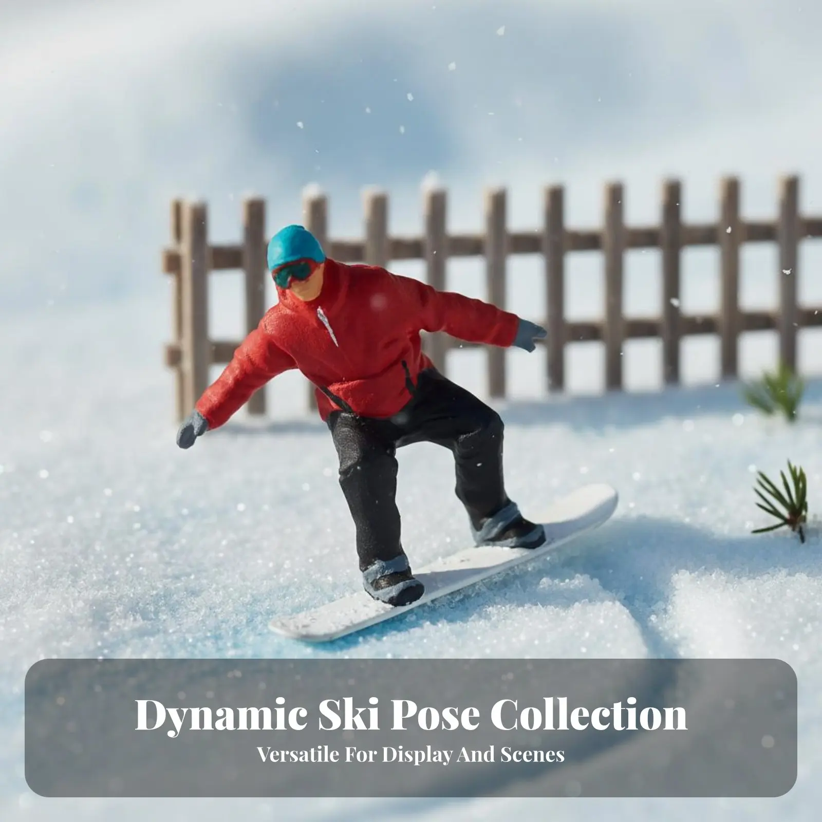 1:87 Scale Snowboar…