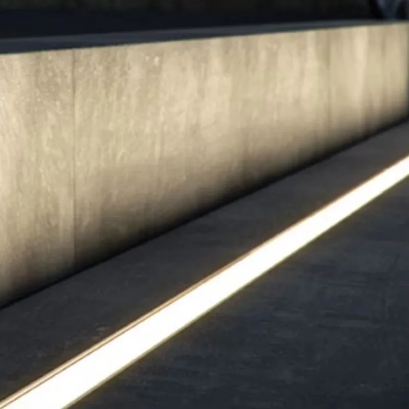 

Waterproof recessed floor linear buried light DC24V 1M 2M 3m outdoor garden linear buried light