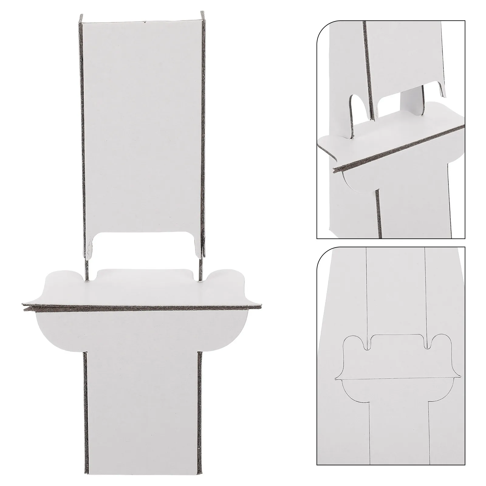 12Pcs Cardboard Display Easel Stand Sturdy Minimalist Design for Wedding Sign Photo Frame Back Support Poster Board Stand