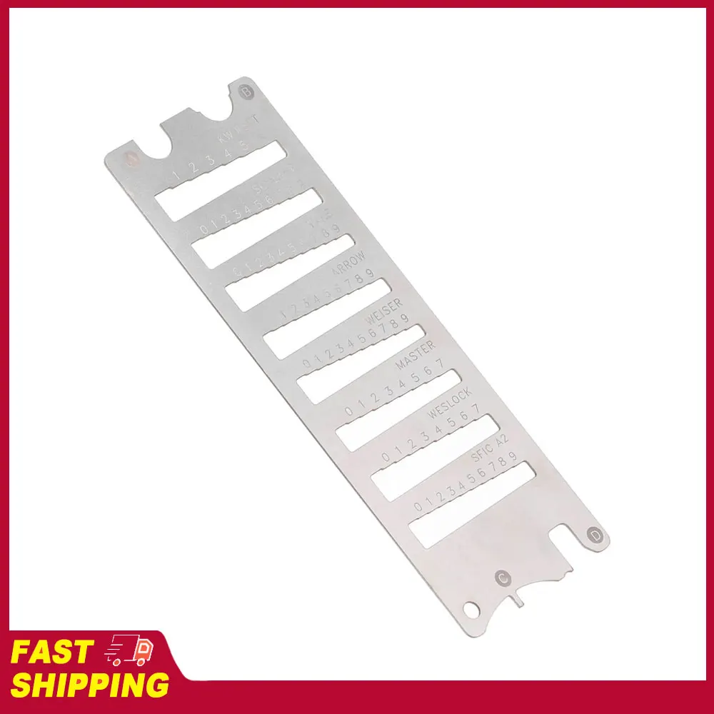 

Многофункциональный измеритель ключей (декодер) из пружинной стали, высокоточный, портативный, 8 в 1