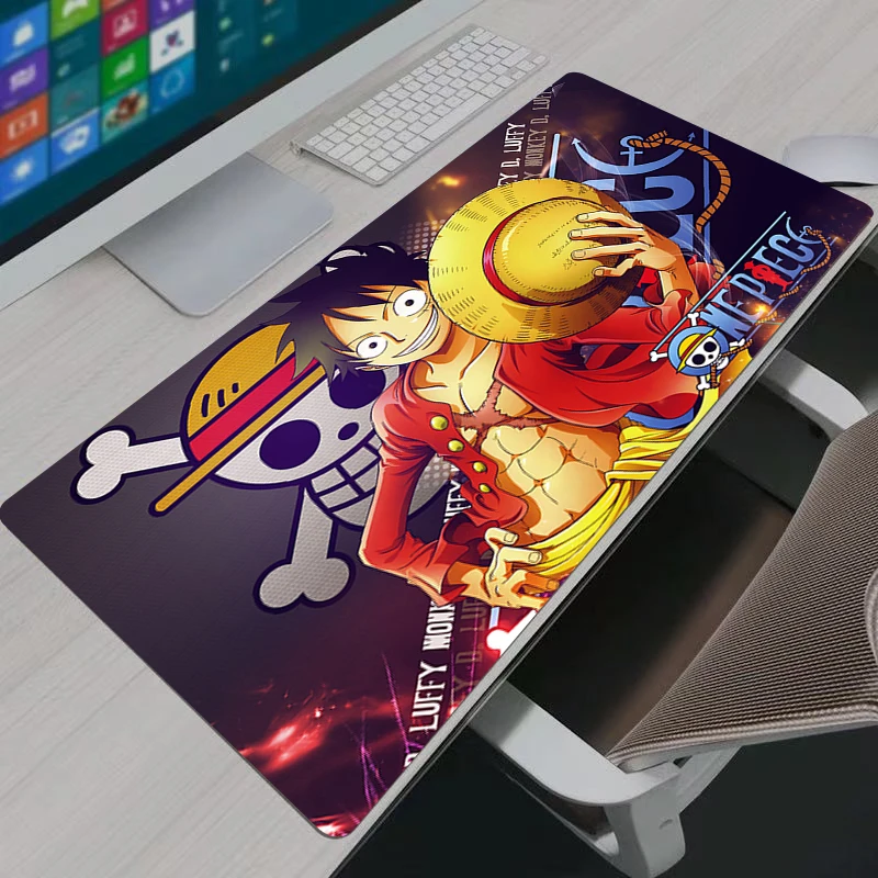 Mouse Pad Gaming ญี่ปุ่นเกมอะนิเมะ One Piece Home ใหม่ HD PC Mousepad XXL แป้นพิมพ์ Pad ลื่นสํานักงานพรมแล็ปท็อป Big Mice Pad