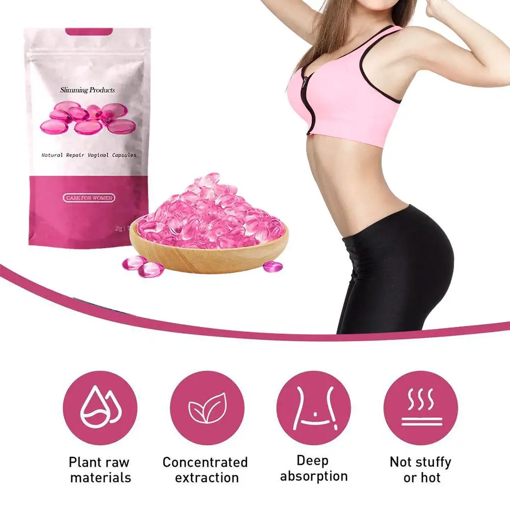 Anti-Itch Detox Slimming Capsules Vaginal Tightening Flat Fat Feminine Belly Capsule Loss Hygiene Cleaning Burning Weight S E3G4