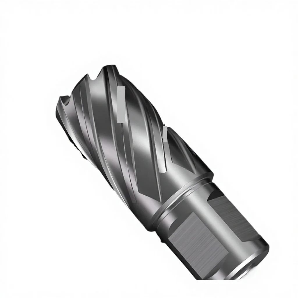 Annular Cutters Set 7pcs HSS Core Drill Bit 12-22mm Weldon Shank Hollow Metric Set for Stainless Steel Metal 25mm Depth