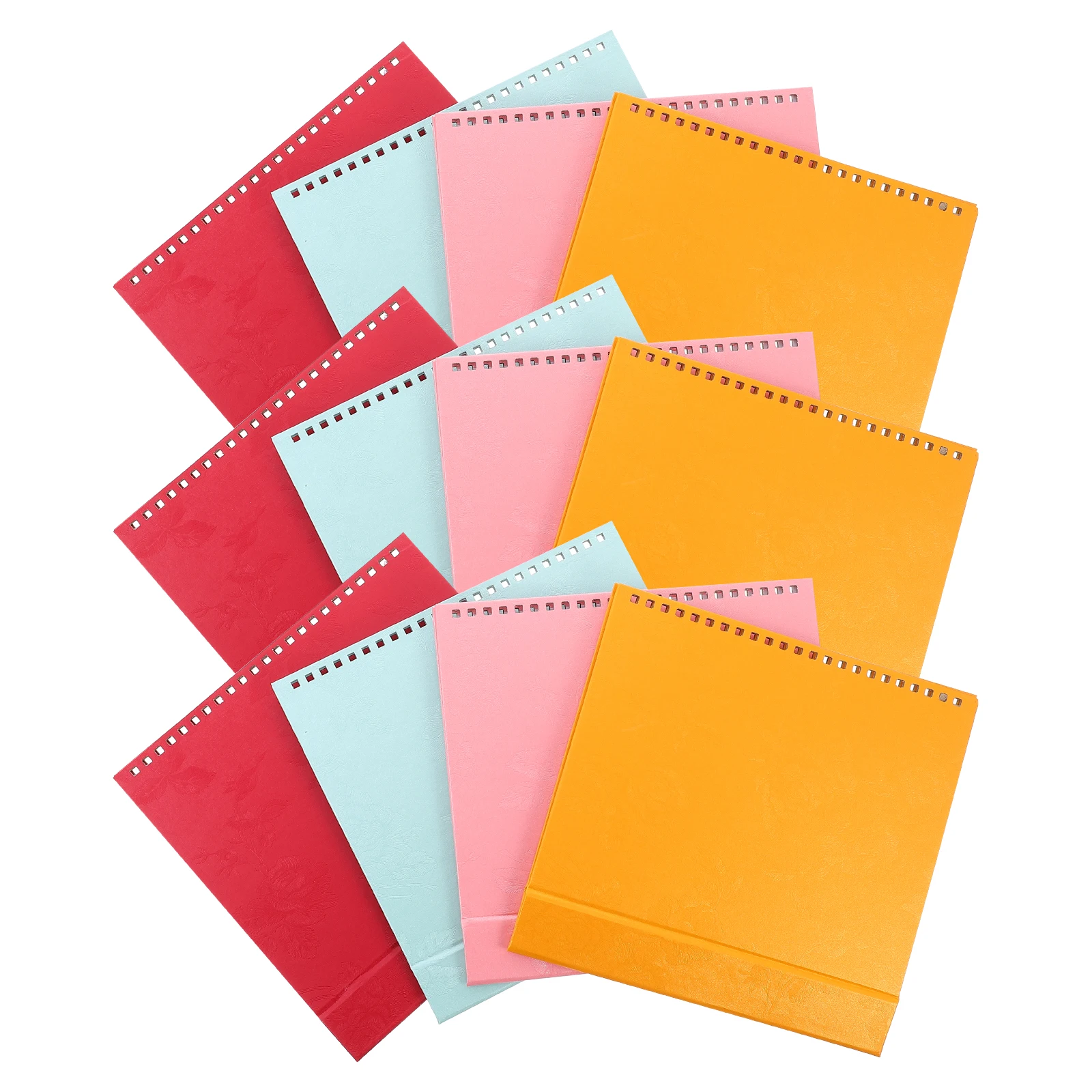 

12 Pcs Calendar Holder DIY Desktop Making Supply Standing Flipping Decorative Supplies