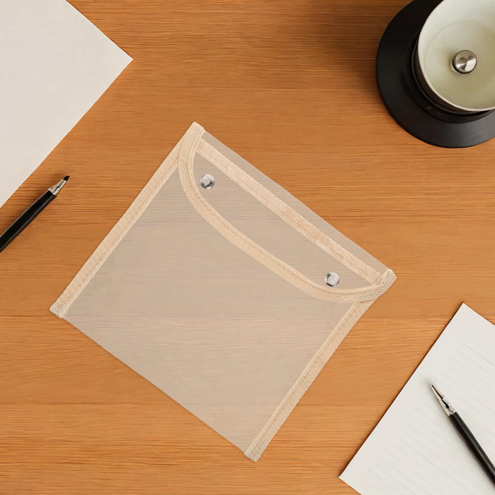 

5 шт. прозрачный пенал из ПВХ, большая емкость, органайзер для канцелярских принадлежностей, прозрачный чехол для хранения школьных канцелярских принадлежностей