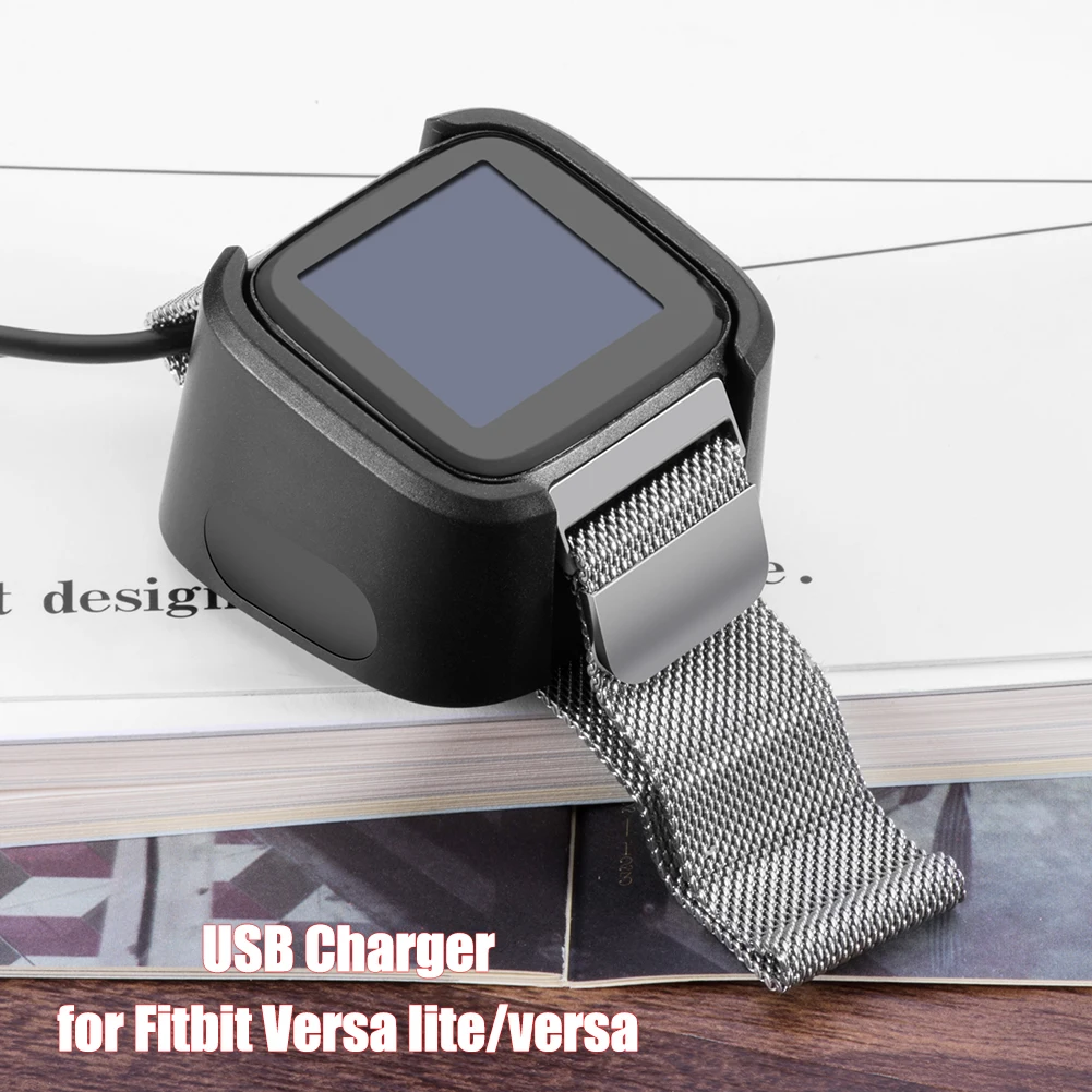 Uniwersalna ładowarka do smartwatcha Fitbit Versa Lite/Versa z kablem USB o długości 1 m