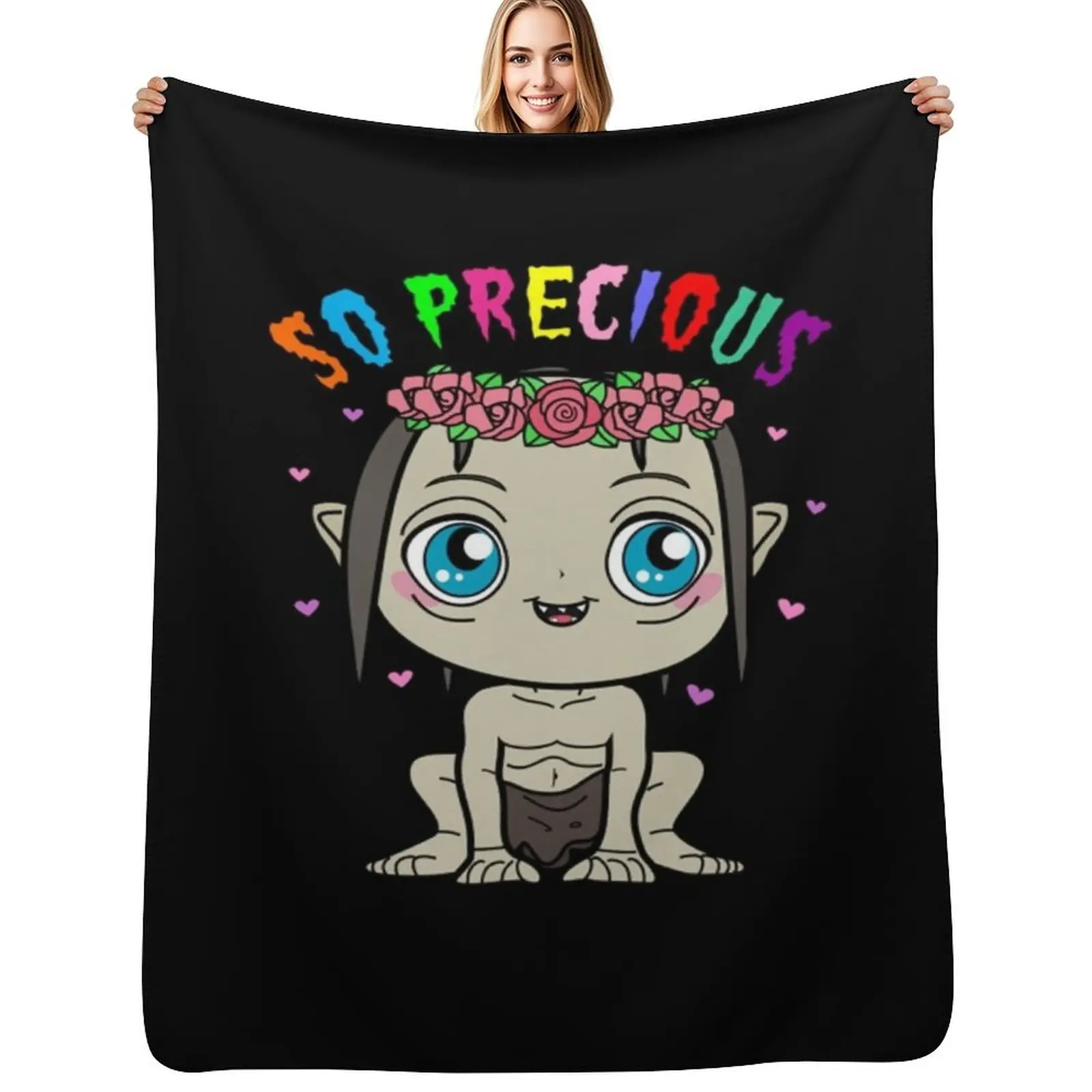 Gollum tan preciosa manta sofá cama saco de dormir sofá anime mantas