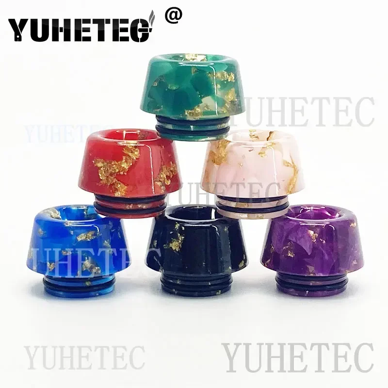 1PC/10PCS 810 드립 팁 수지 Vape 밀짚 조인트 무작위 색상