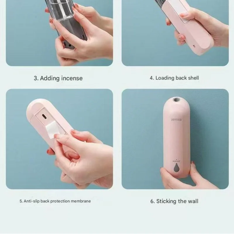 

Automatic Diffuser, Essential Oil Diffuser for , Hotel, Indoor Deodorization, Toilet, Bathroom, Bedroom, Includes 3 Essential O