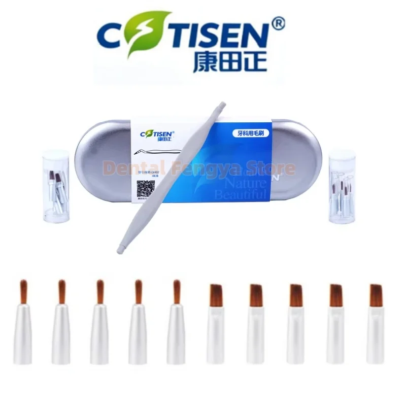 Dental Resin Composite Brush Sculpting Pen Straight Curved Head Posterior Aesthetic Restoration Micro Brushes for Teeth Filling