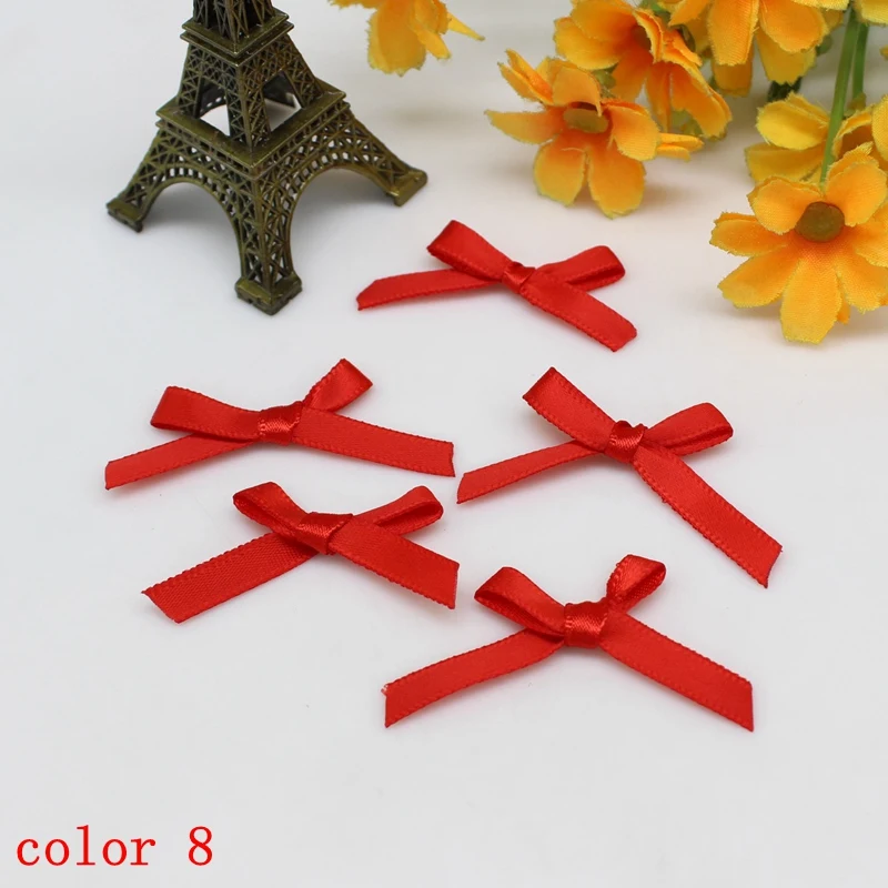 100 Stück oder 200 Stück 20–30 mm Bandschleifen, kleine Größe, Satinband, Schleife, Blume, DIY, Basteln, Blumen, Schleifen, Geschenk, Basteln, Dekoration, Upick – Detail 13