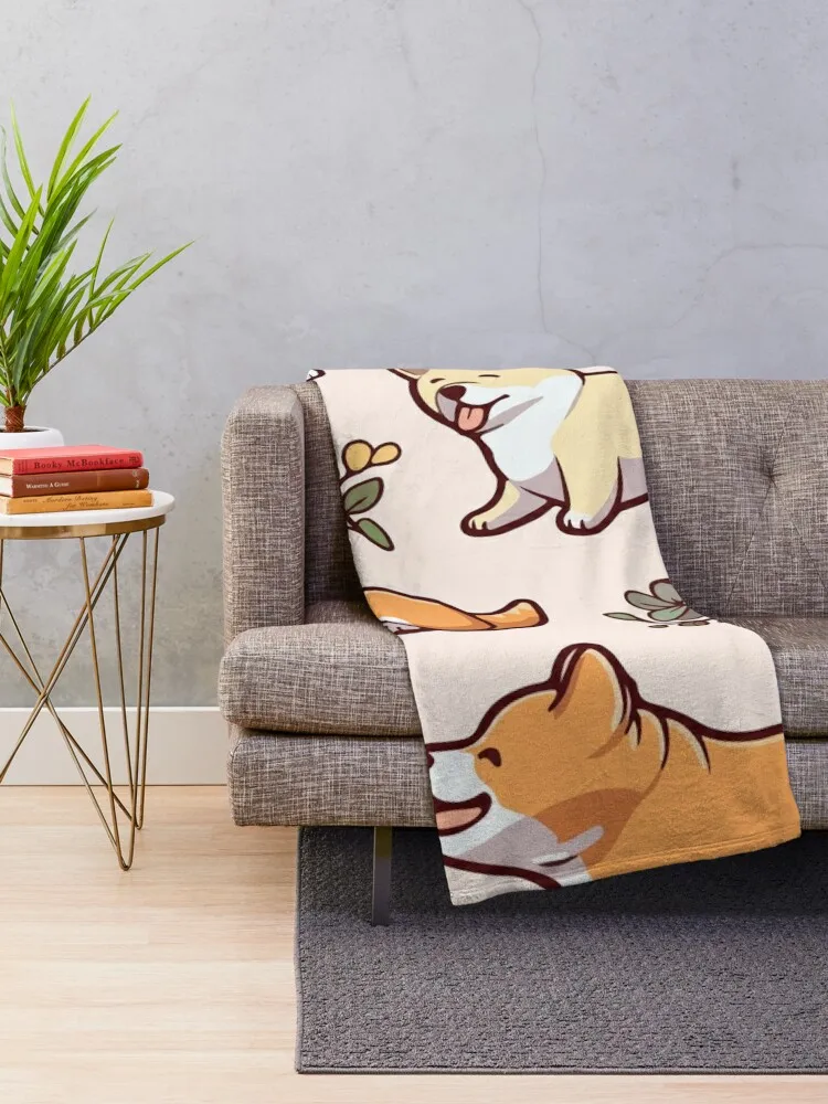 Shiba Inu Love Pack Throw Blanket Kid'S Flannel Blankets