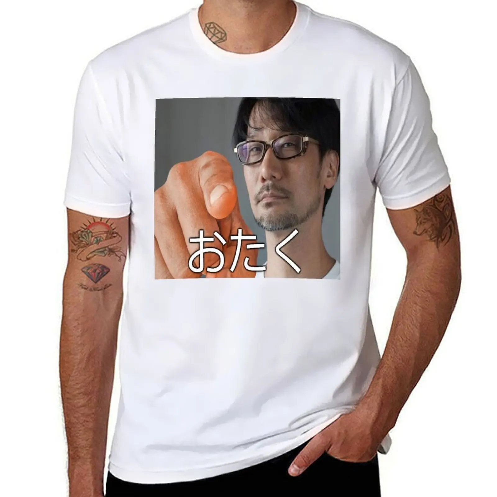 

Hideo Kojima pointing at you and calling you an Otaku T-Shirt t shirts for man cotton funny t shirts designer T-Shirt