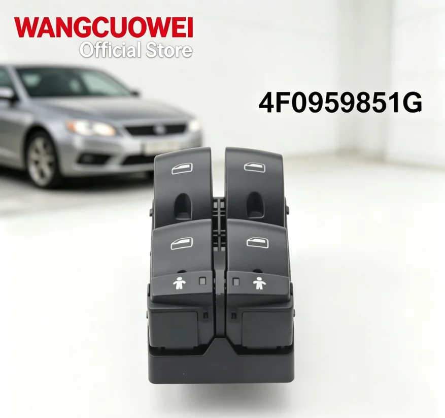 Electric Control Power Window Button Switch Lifter Button 4F0959851G 4F0 959 851G for Audi Q7 2007-2015 A6 2005-2011