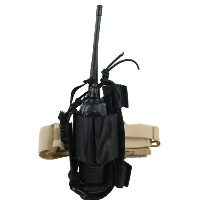 Custodia in nylon Radio Walkie Talkie Borsa porta marsupio Accessori da caccia Custodia per riviste Attrezzatura softair da esterno