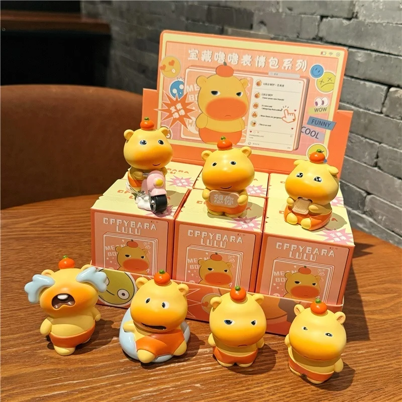 

New Kapibala Cppybara Lulu Blind Box Doll Trendy Desktop Decoration Collectible Item For Gifting And Fun Toy