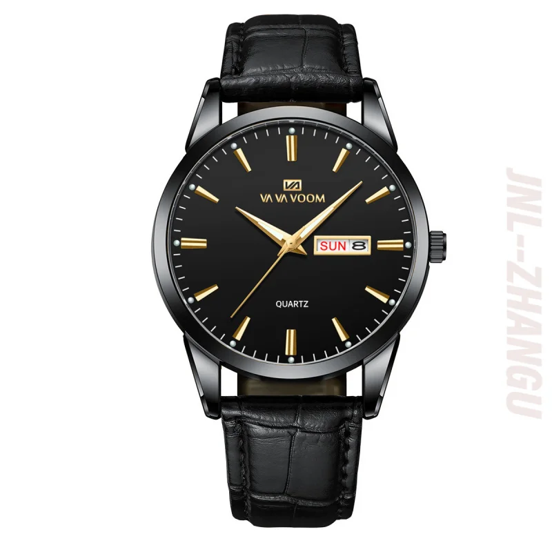 Factory Direct Sale Novelty Top Brand New Arrival Customize Multifunction Men Quartz Watches Genuine Leather Band