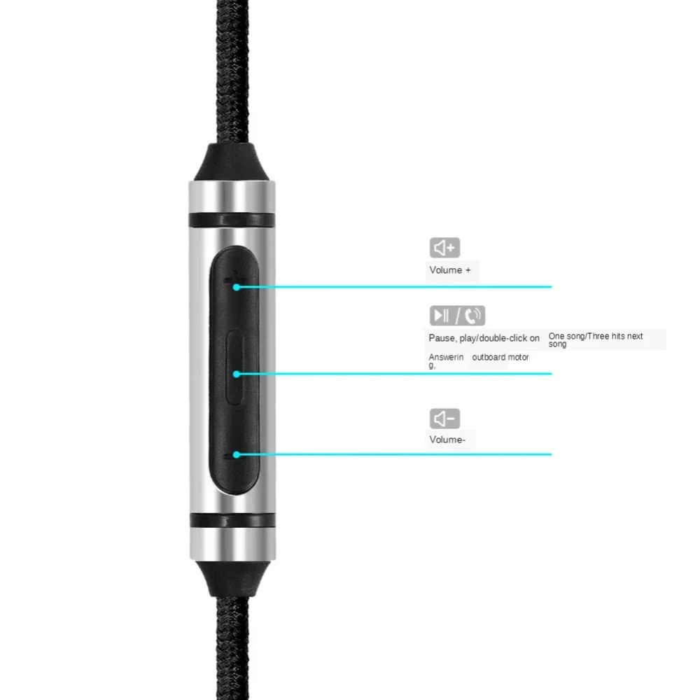 Replacement Audio Cable 3.5mm to 2.5mm Headset Cord Wire for Sennheiser HD4.30 HD4.40BT HD4.50BTNC HD400S Wireless Headphone