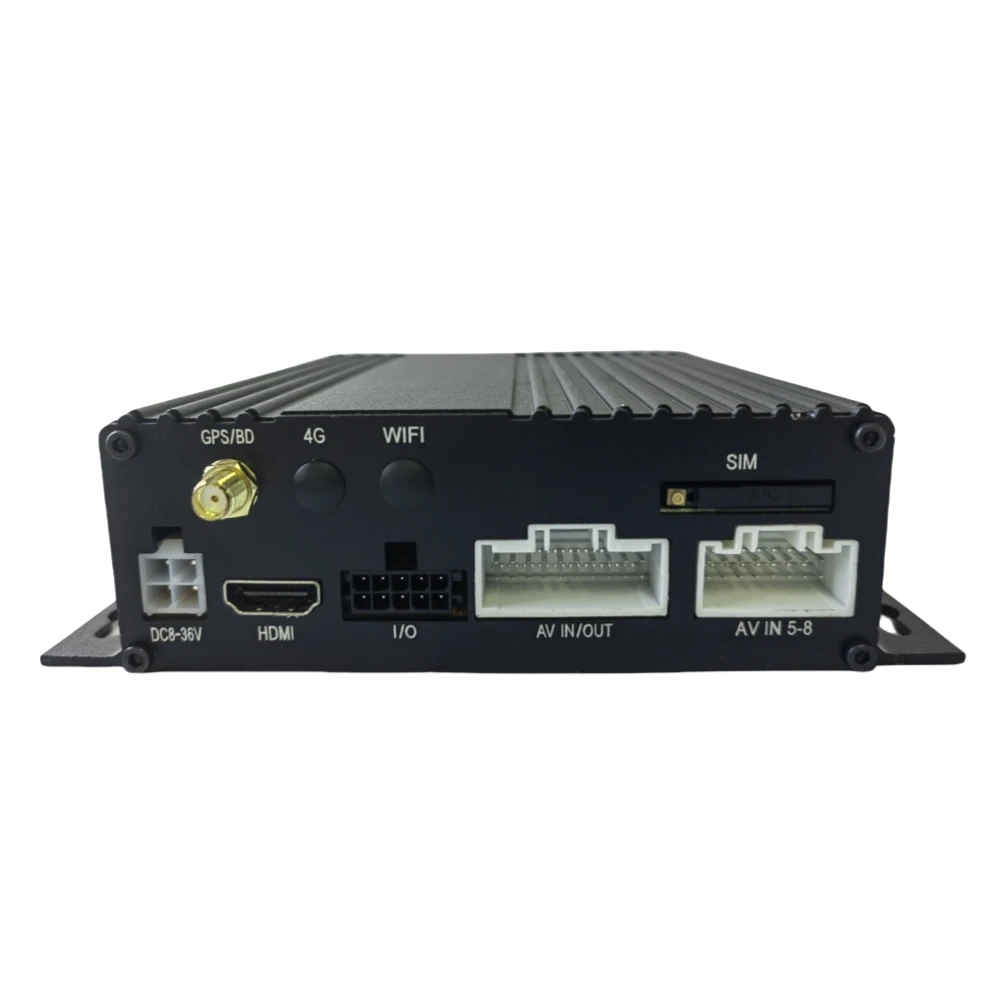 H.265 MDVR Truck AHD 1080P 6 Channel Double SD Card Mobile Dvr With GPS Function