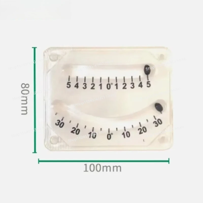 Swedish Waterproof Dual Glass Tube Inclinometer 5-35 Degree for Vehicle Boat Heel Angle Measurement Tool