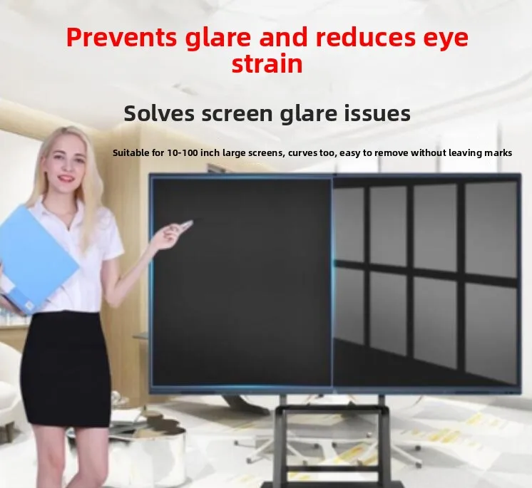 

Anti-Glare Frosted Protective Film for Teaching All-in-One hine TV Screen Display for owroom 45 50 55 65 75 86 00 Inch