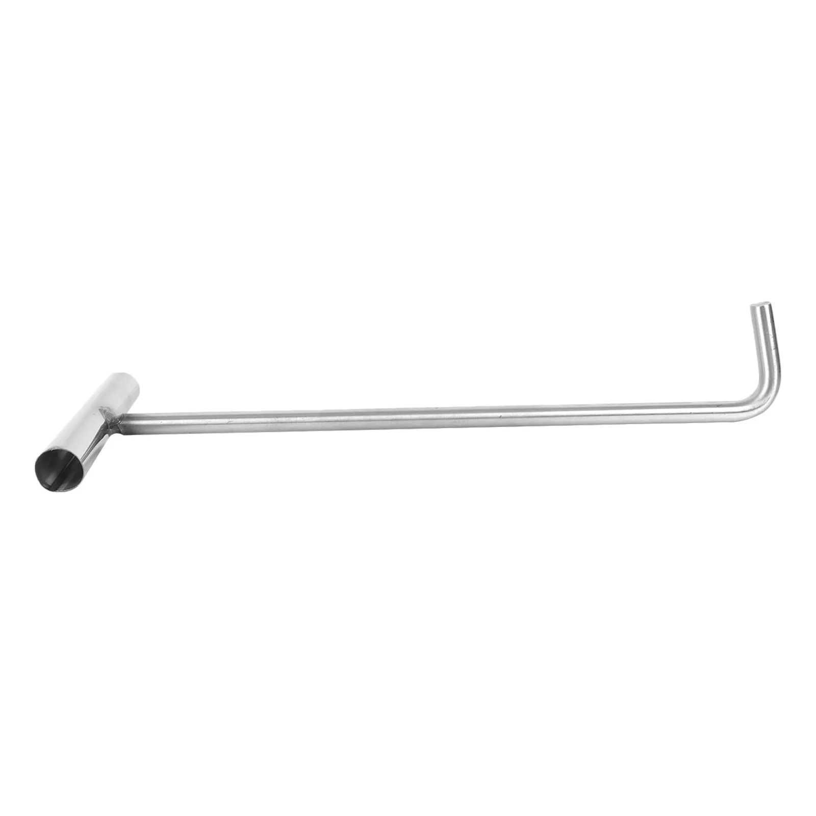 Heavy Duty Stainless Steel Manhole Cover Hook – T-Shape Lifting Tool for Drain Well & Roll-Up Door