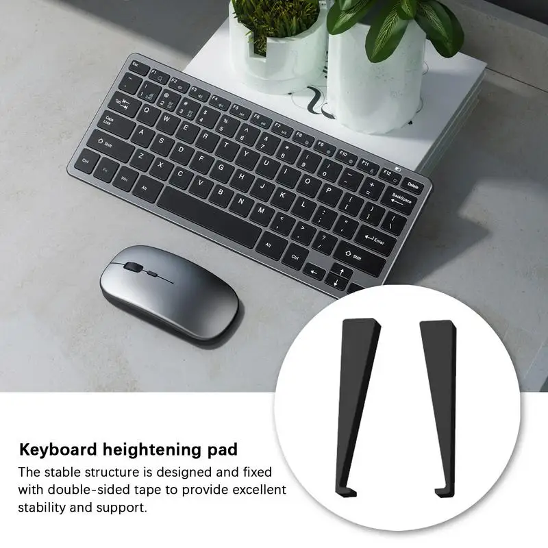 حامل لوحة المفاتيح إسفين لوحة مفاتيح الكمبيوتر، حامل مريح للارتفاع لمنطقة العمل المدرسية، مقهى الإنترنت، المنزل