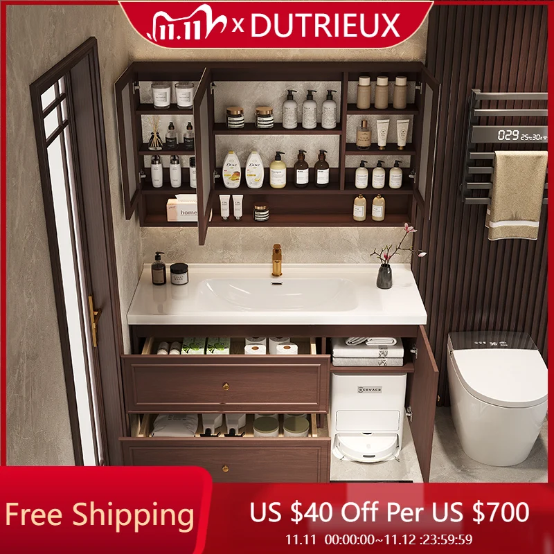 

Modern Partitions Bathroom Cabinet Headboards Mirror Quality Wooden Closet Cupboard Display Desgin Toilet Gabinete Furniture