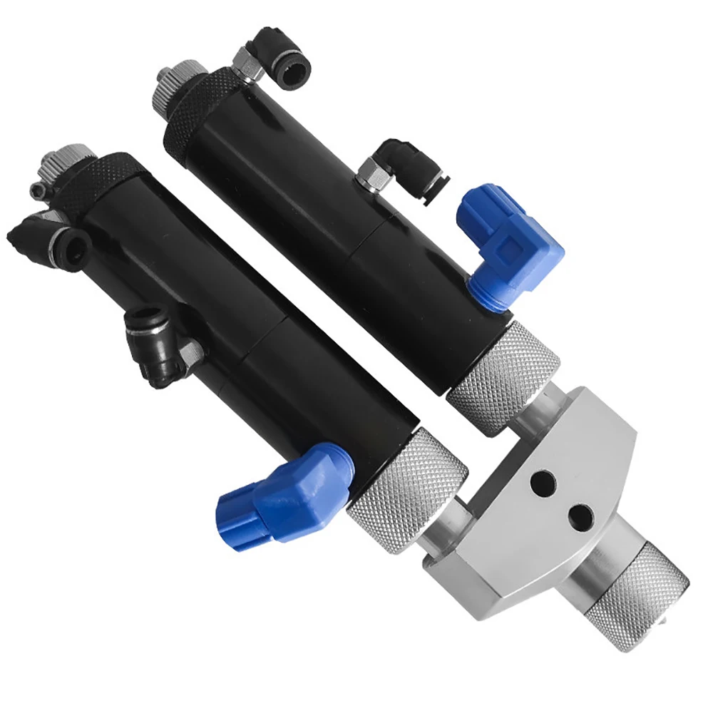 Two-Component AB Suction-Back Glue Diaphragm Valve, AB Adhesive Mixing Valve with Bayonet Static Mixing Nozzle