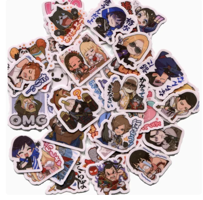 鉄拳三島一八 2-3cm DIY かわいいステッカー 40 枚