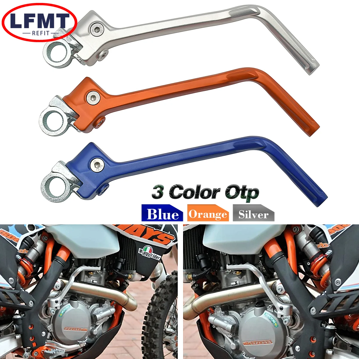 Motocross 7075 Aluminum Forged kick starter Start Lever For KTM SX125 SX150 XC150 XCW200 2012 2013 2014 2015 2016 Dirt Pit Bike