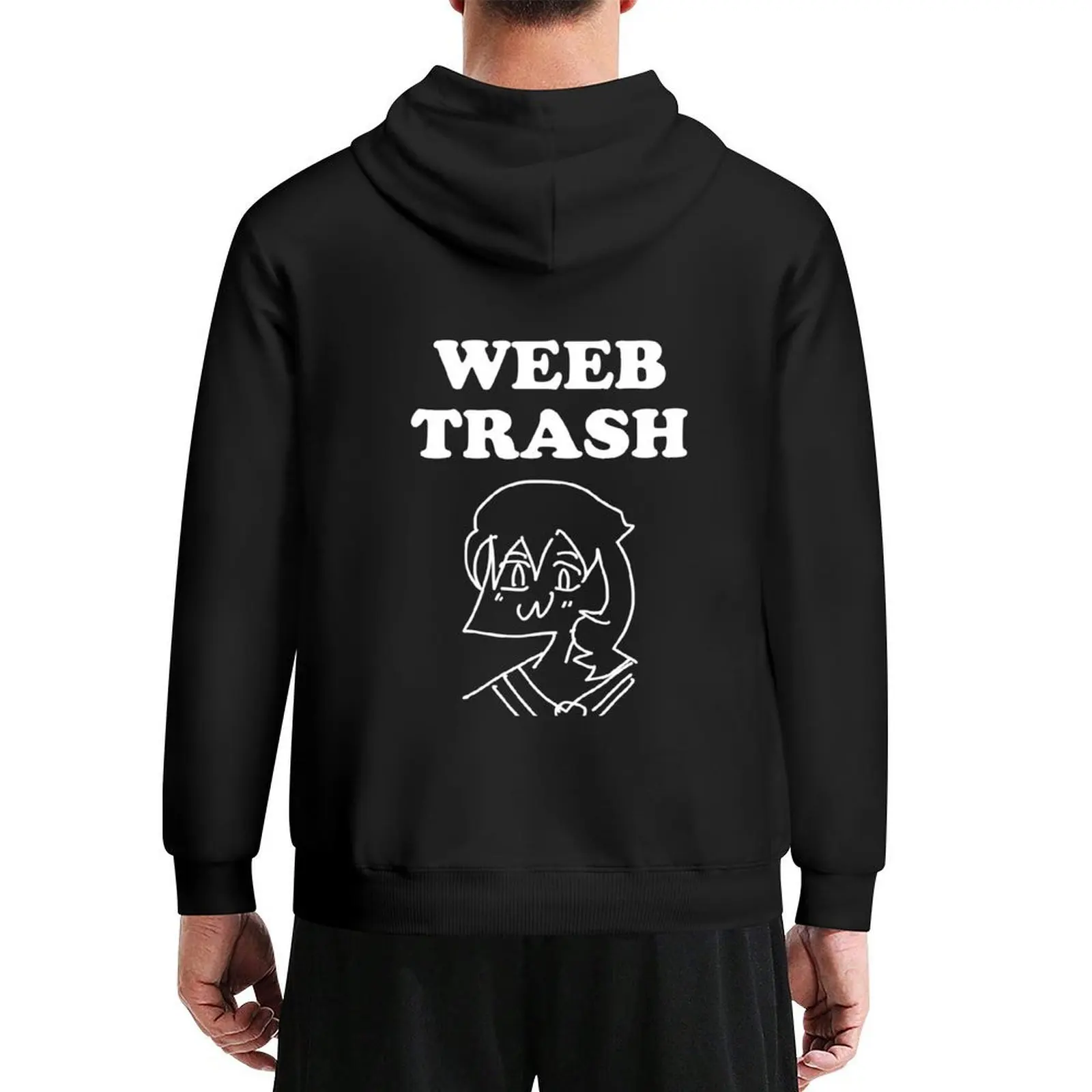 

weeb trash Hoodie men wear men's sweat-shirt set korean autumn clothes men's clothing new hoodies and sweatshirts
