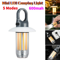Dual Light Source Tent Light Warm White Dual-Light Flashlight USB Rechargeable Camping Lantern Outdoor Portable Torch Tent Light
