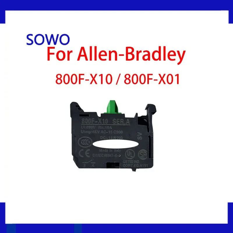 

Original Contact For Allen-Bradley AB button contact 800F-X10 normally open 800F-X01 normally closed YES / NO Switch