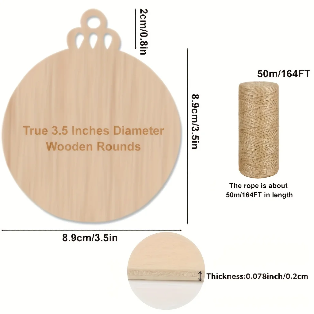 50m Jute Rope for DIY Christmas Decor