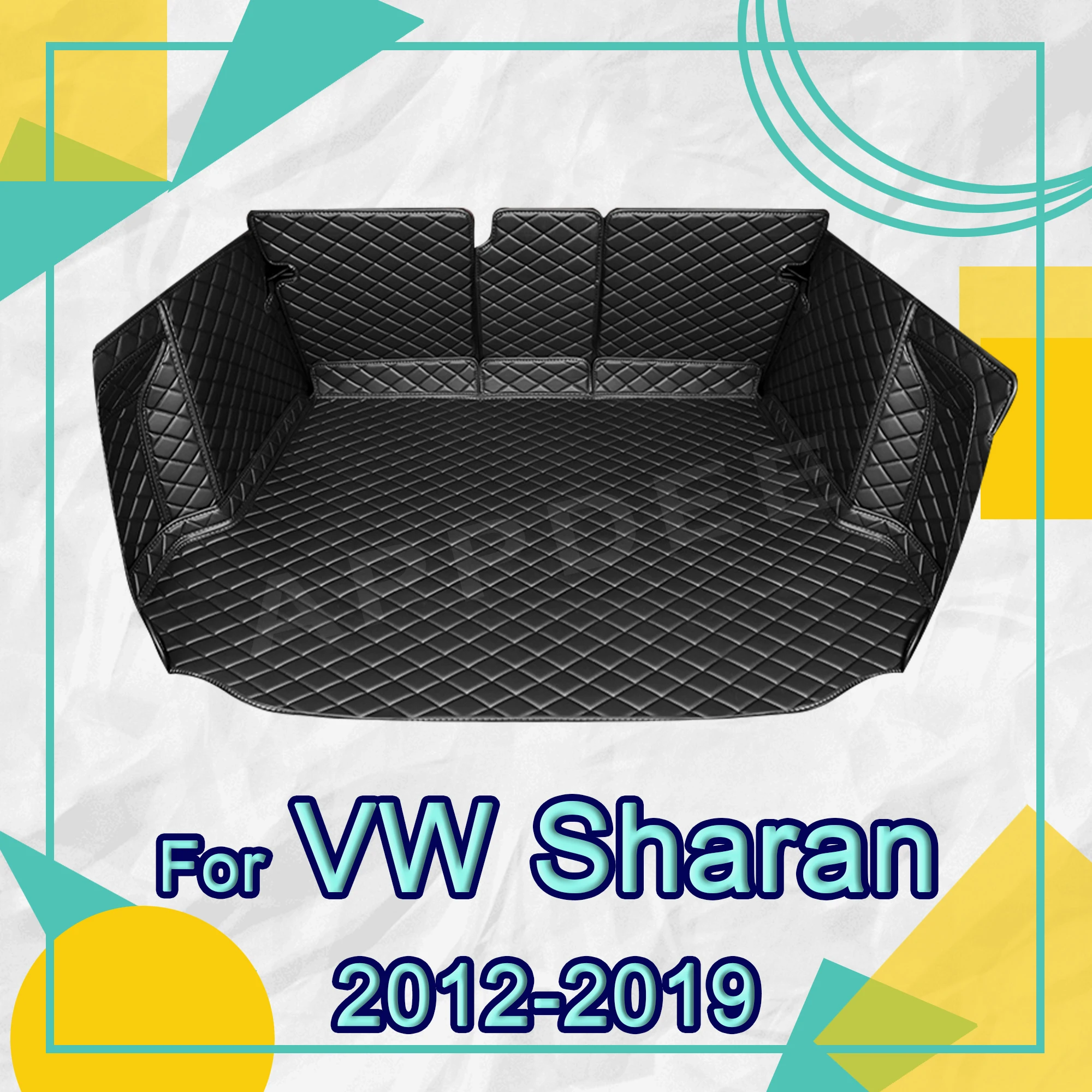 

Full Coverage Trunk Mat For VOLKSWAGEN VW Sharan 7-Seat 2012-2019 18 17 16 15 14 13 Car Cover Pad Interior Protector Accessories