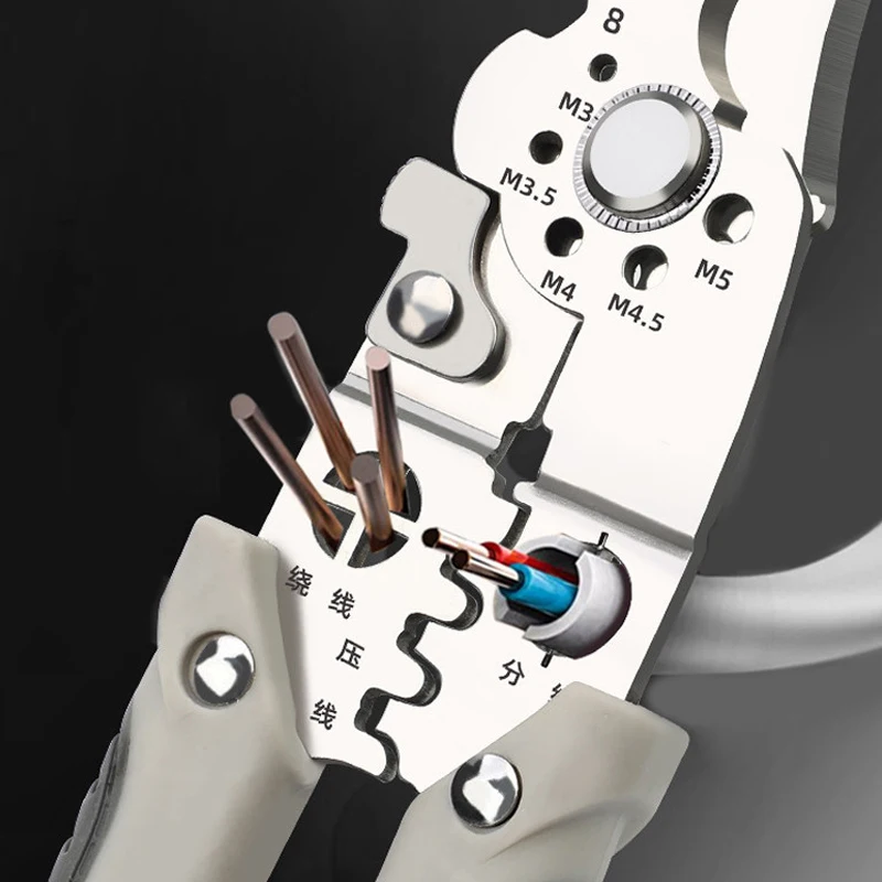 2025 Multifunctional Wire Crimper Pliers Cable Cutter Adjustable Automatic Electrical Wire Stripper Stripping Terminal Hand Tool