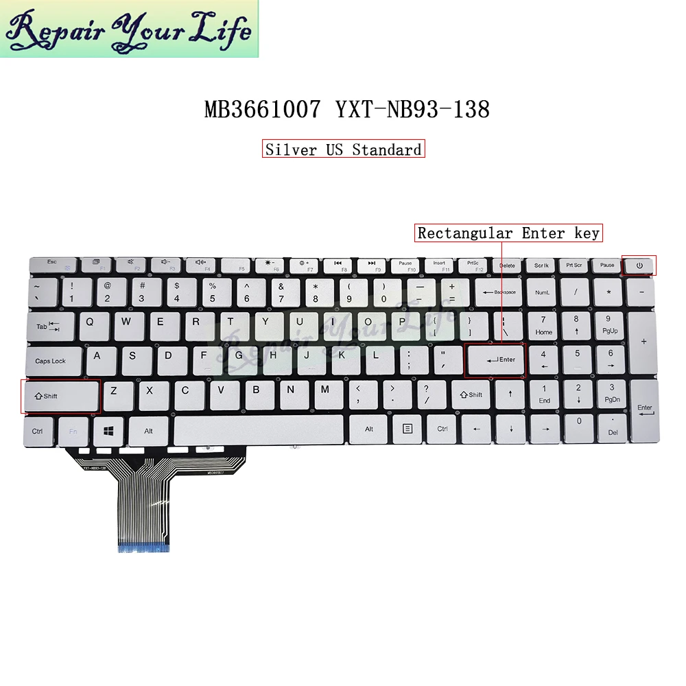 

AF Arabic French AZERTY US Keyboard for Notebook Keyboards YXT-NB93-138 YXT-NB93-134 MB3661007 PRIDE-K3954 F0041-004 MB3661004