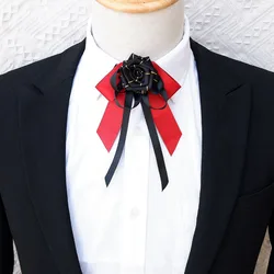 Original British Bow Tie Men and Women's Business Banquet Host Dress Suit Shirt Accessories Fashion Men's Wedding Collar Flowers