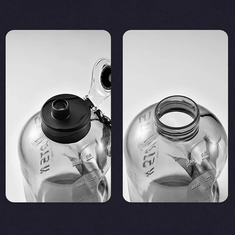 1,7 L/2,7 L Tragbare Große Kapazität Wasser Flasche Sport Wasser Flasche Gym Radfahren Tasse Für Fitness Camping Männer Wasserkocher – Detail 3
