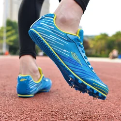 Zapatillas de deporte Speed Track and Field, calzado de entrenamiento profesional de 7 picos, para carreras cortas, salto largo