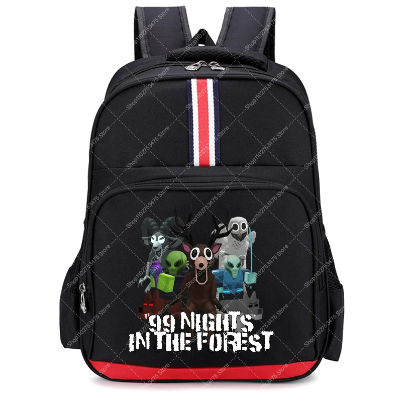 Game 99 Nights in The Forest Backpack Kids Cartoon Cute Schoolbag Boy Large Capacity Knapsack Children Book Bag Accessories Gift