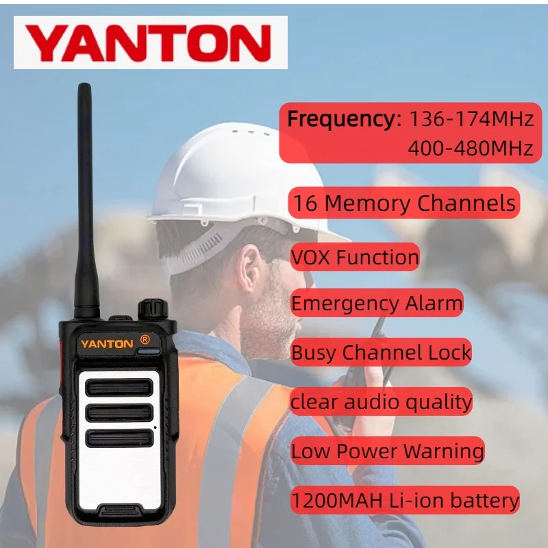 

YANTON analog walkie talkie 5W UV Dual Band Handheld Two Way Radio High Quality